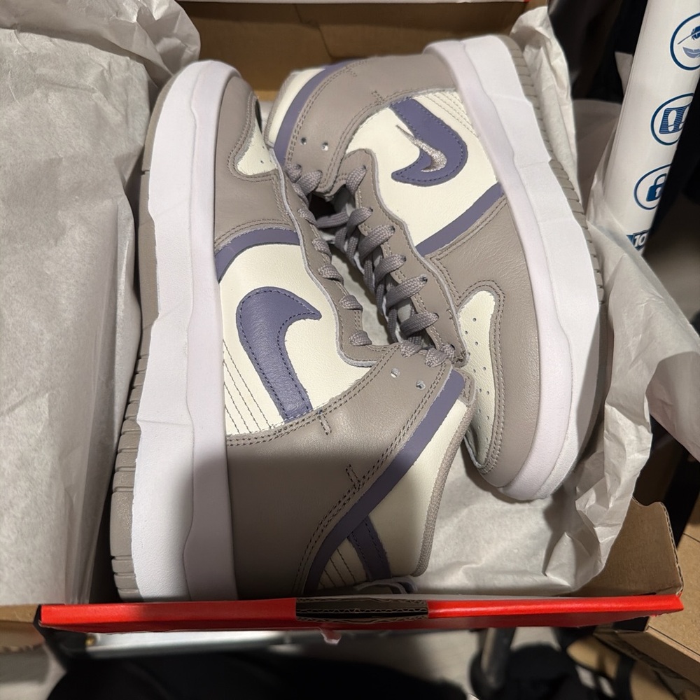 Nike  Cream and Gray Sneakers